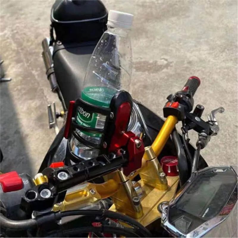 Modified water bottle cage for Honda X-ADV750 and XADV150 scooters in multiple colours