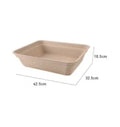 Brown disposable waterproof cat litter box with environmentally friendly degradable materials