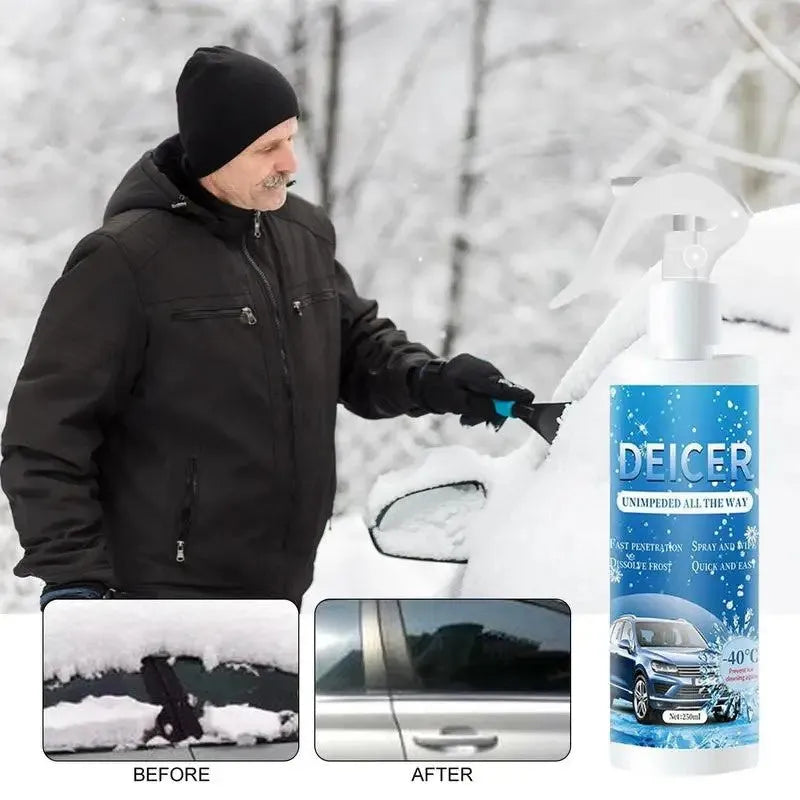 250ml car windscreen deicer spray bottle for frozen glass removal