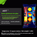 A 3-roll pack of Glue E, a formaldehyde-free glutinous rice wallpaper paste adhesive.