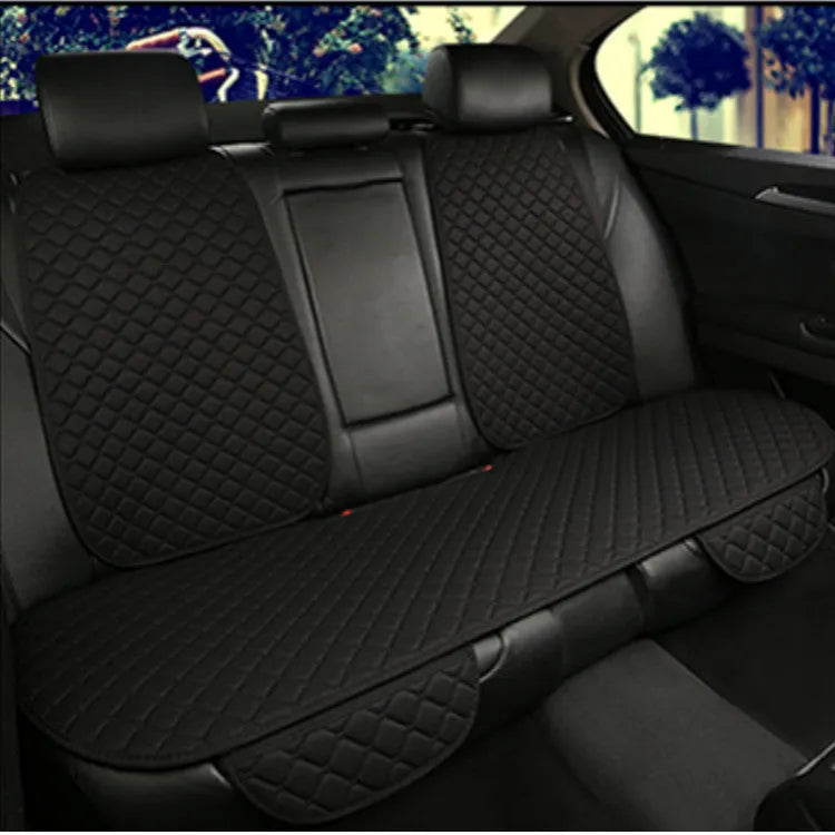 Linen car seat cushion in choice of six colours including cream, coffee, red, black gold and classic black