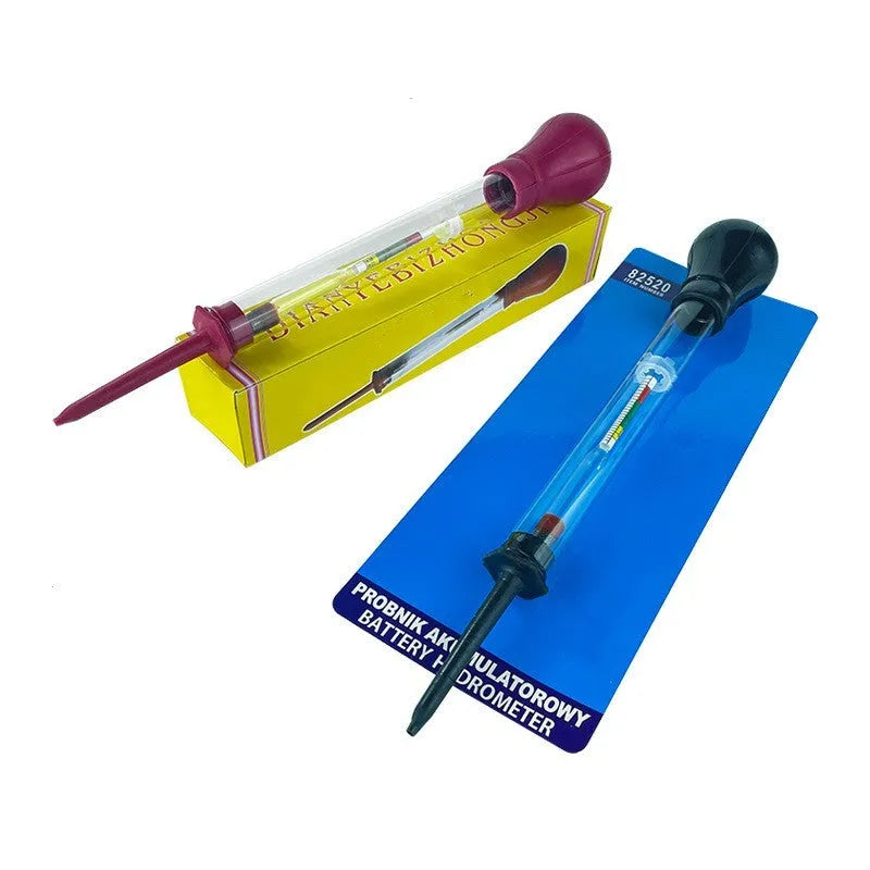 Glass electrohydraulic hydrometer for automobile battery electrolyte density testing