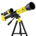White plastic 150X monocular astronomical telescope on adjustable tripod