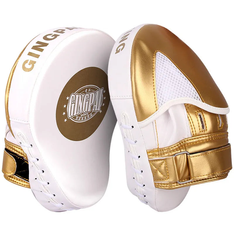 Vertical golden and green portable boxer sanda baffle target for martial arts training