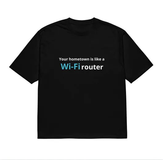 Black men's loose fit T-shirt with a colourful 3D digital cartoon print on the front.