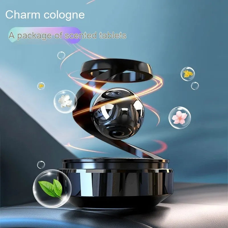 Solar car aromatherapy decoration perfume fragrance diffuser with four scent options for vehicle interiors