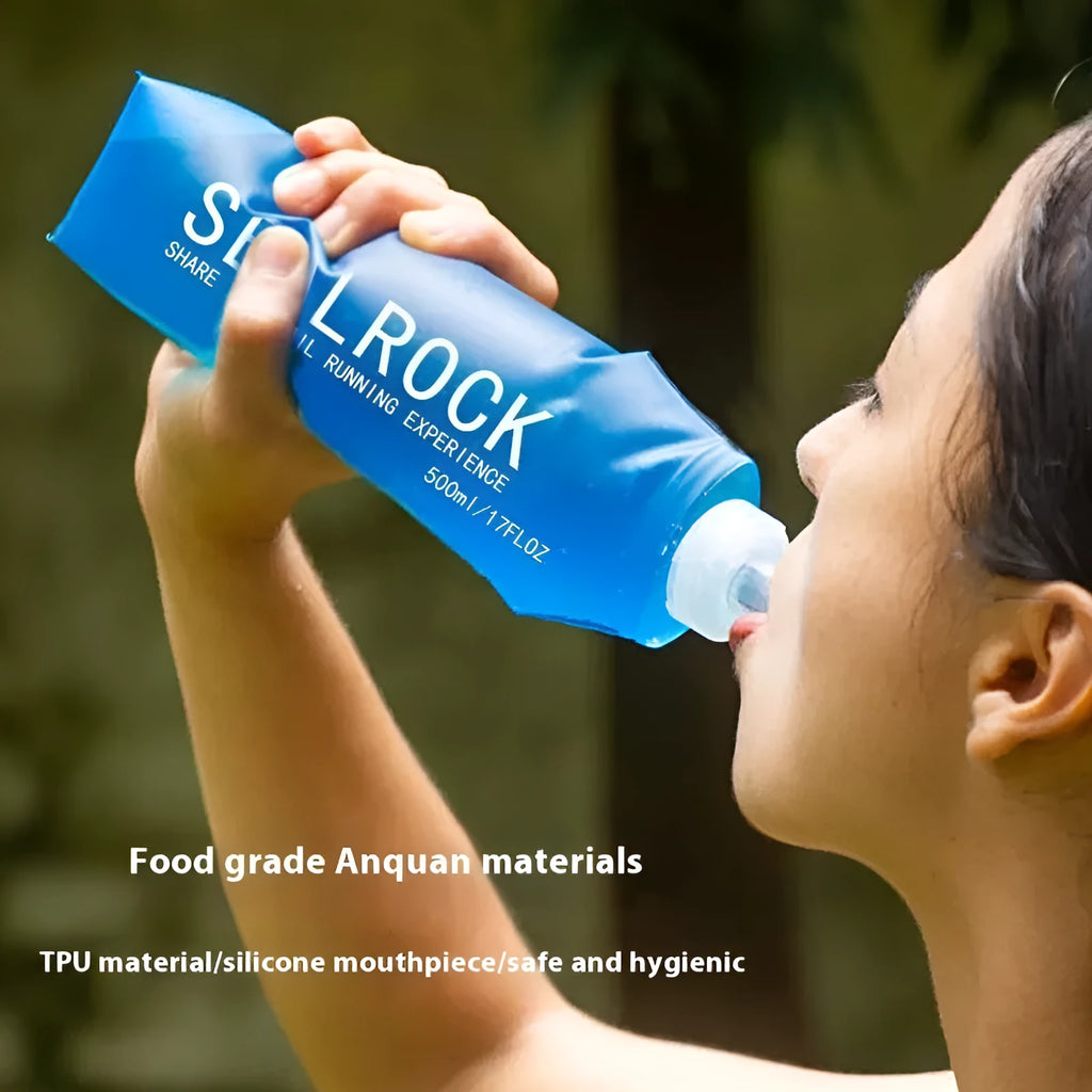 Portable drinking straw with suction tube for outdoor mountain climbing and biking activities