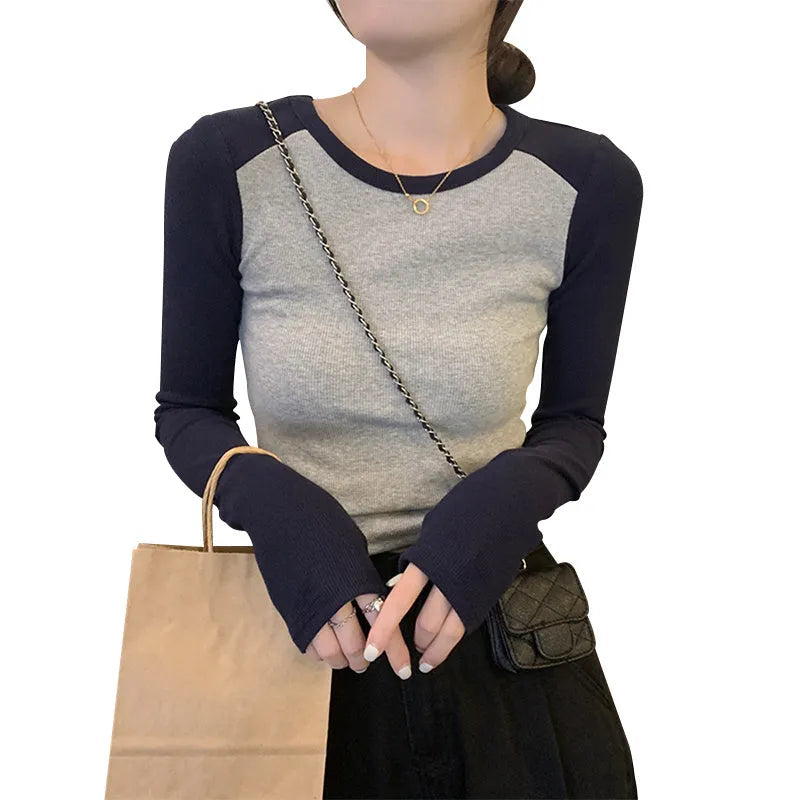 Women's casual viscose top with princess sleeves and embroidery in dark blue, black, or green