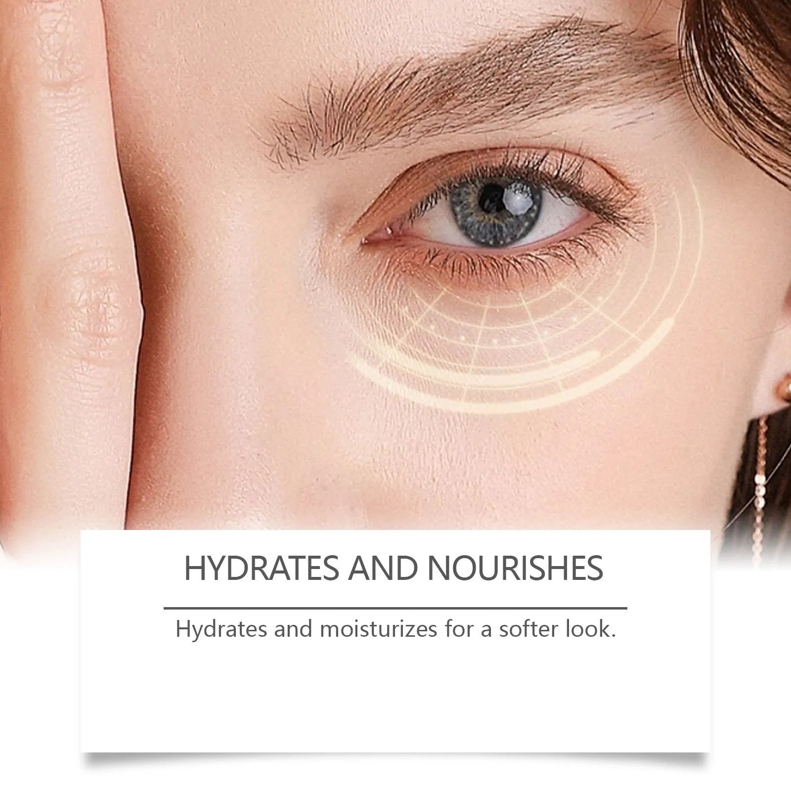 Caffeine firming eye cream in white 20g jar with coffee extract and sodium hyaluronate