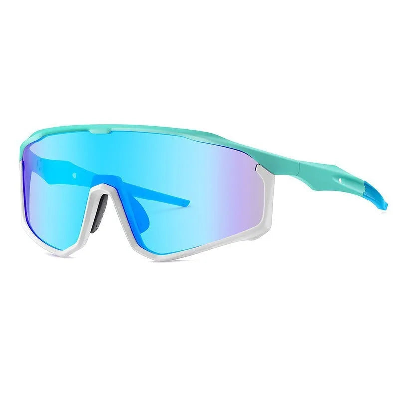 Colourful full-frame mountaineering goggles for climbing and snow sports with UV protection