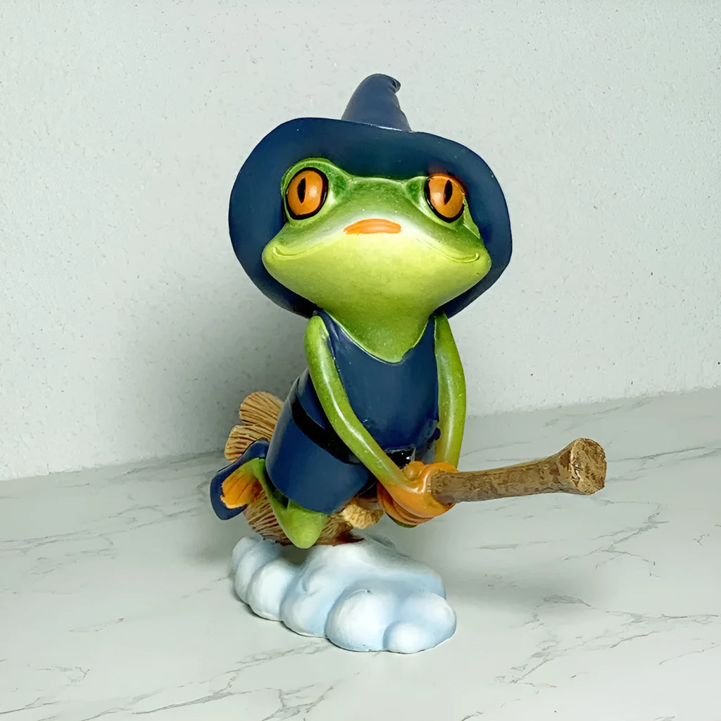 European style magic yoga frog decoration in RDW123 colour, a plastic and resin micro landscape ornament.