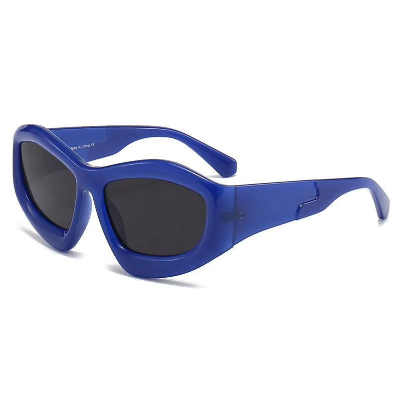 Concave shape bubble lens sunglasses for outdoor riding and cycling in multiple colour options