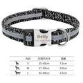 A woven nylon dog collar with a metal buckle, shown in black, green, and rose red colour options.