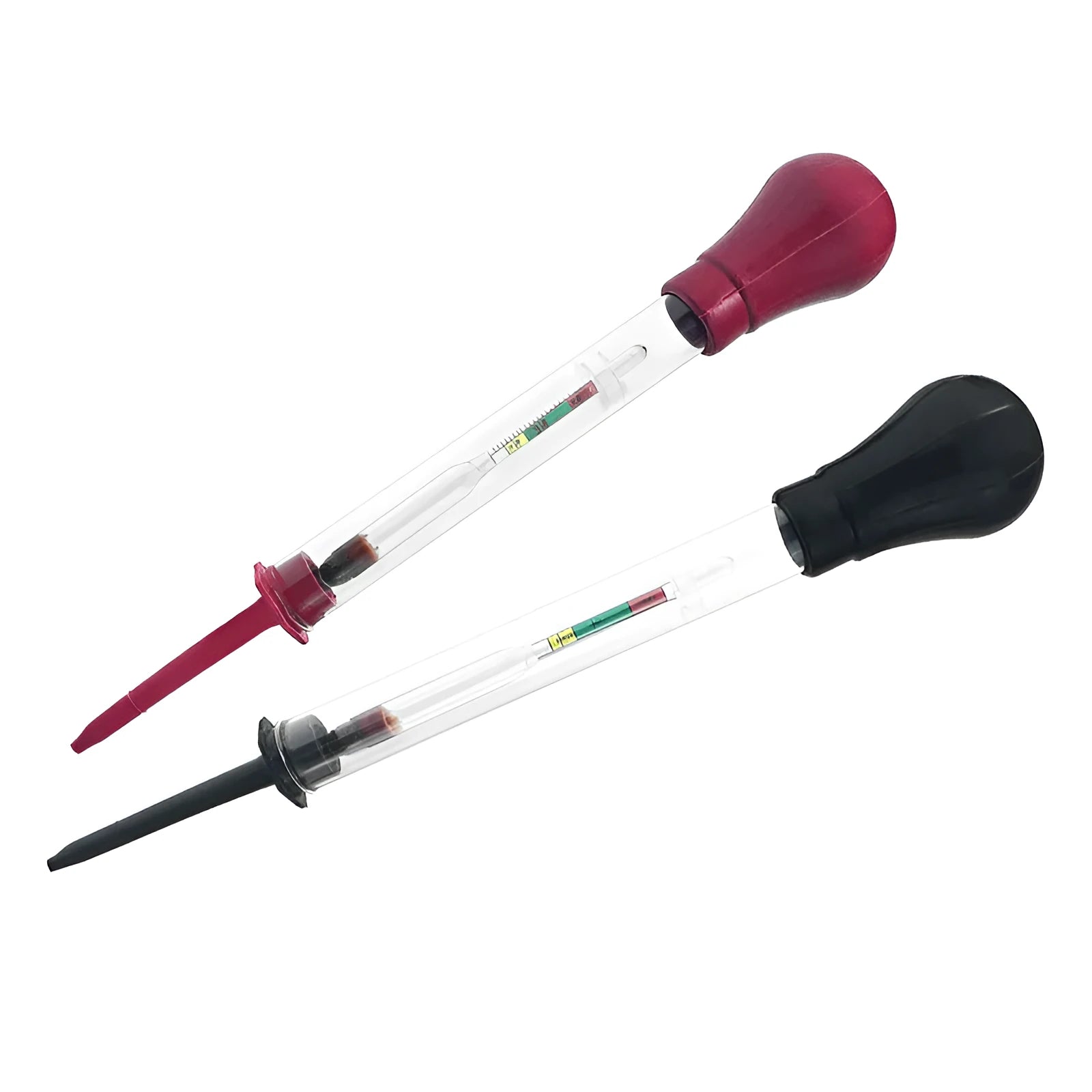 Glass electrohydraulic hydrometer for automobile battery electrolyte density testing