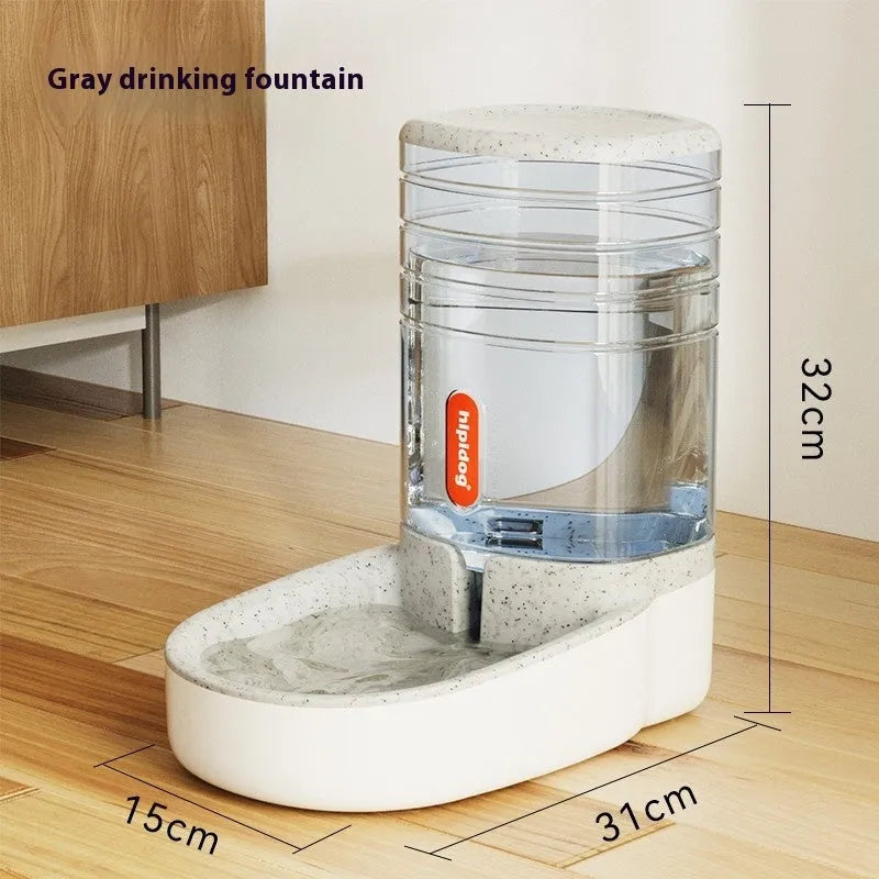 Automatic pet drinker or feeder with 3.8 litre capacity in choice of four colours