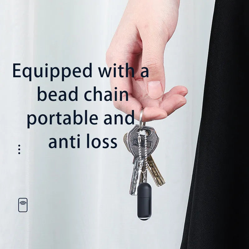 Black capsule infrared emitter remote control measuring 34mm with smartphone connector interface