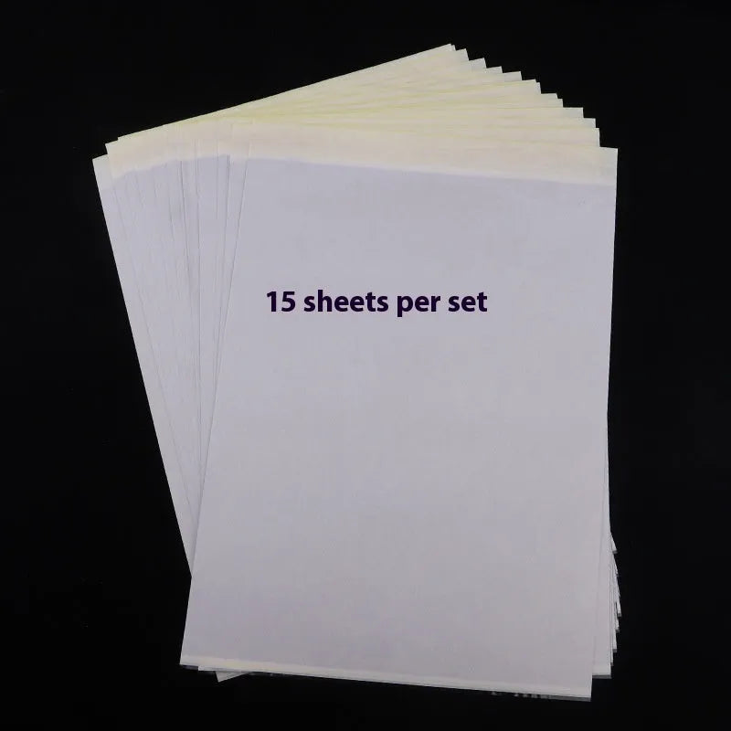 A4 tattoo transfer paper sheets with transfer paste gel for hand drawing and machine conversion