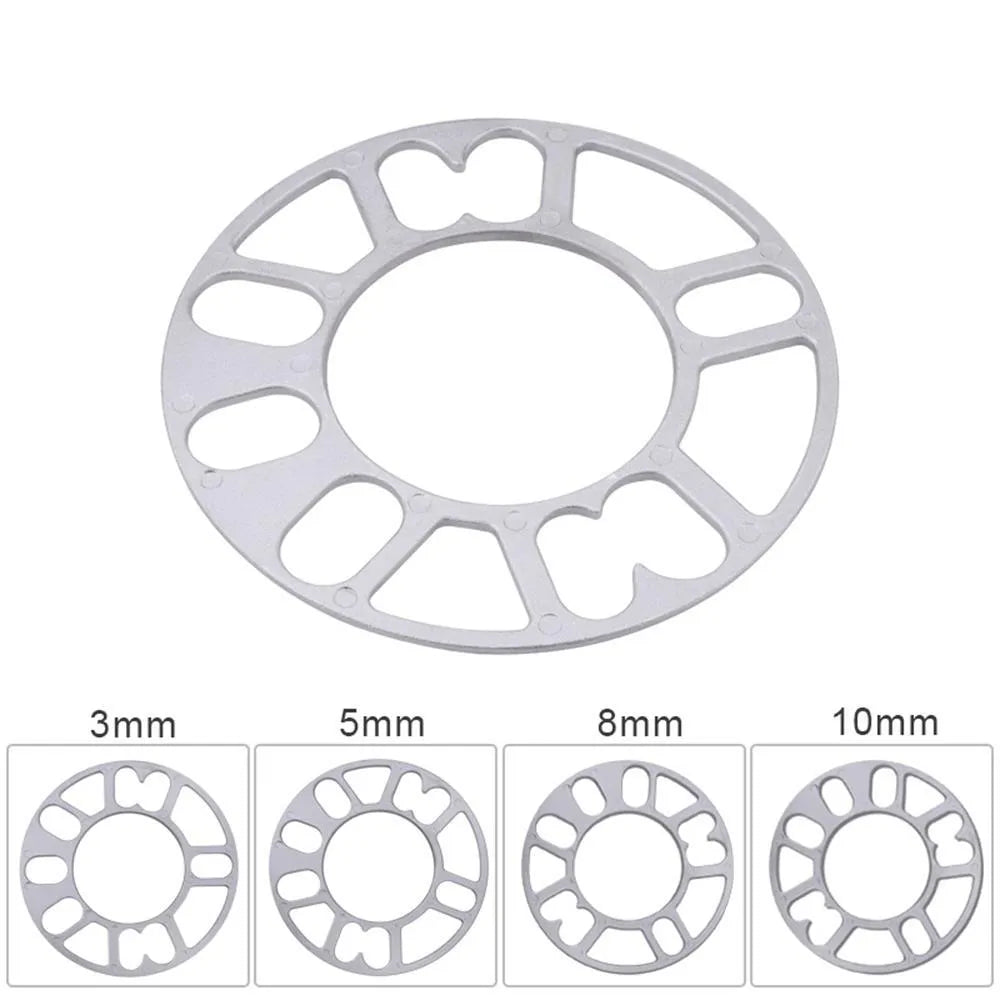 Automotive wheel hub widening gasket in multiple thicknesses for wheel modification