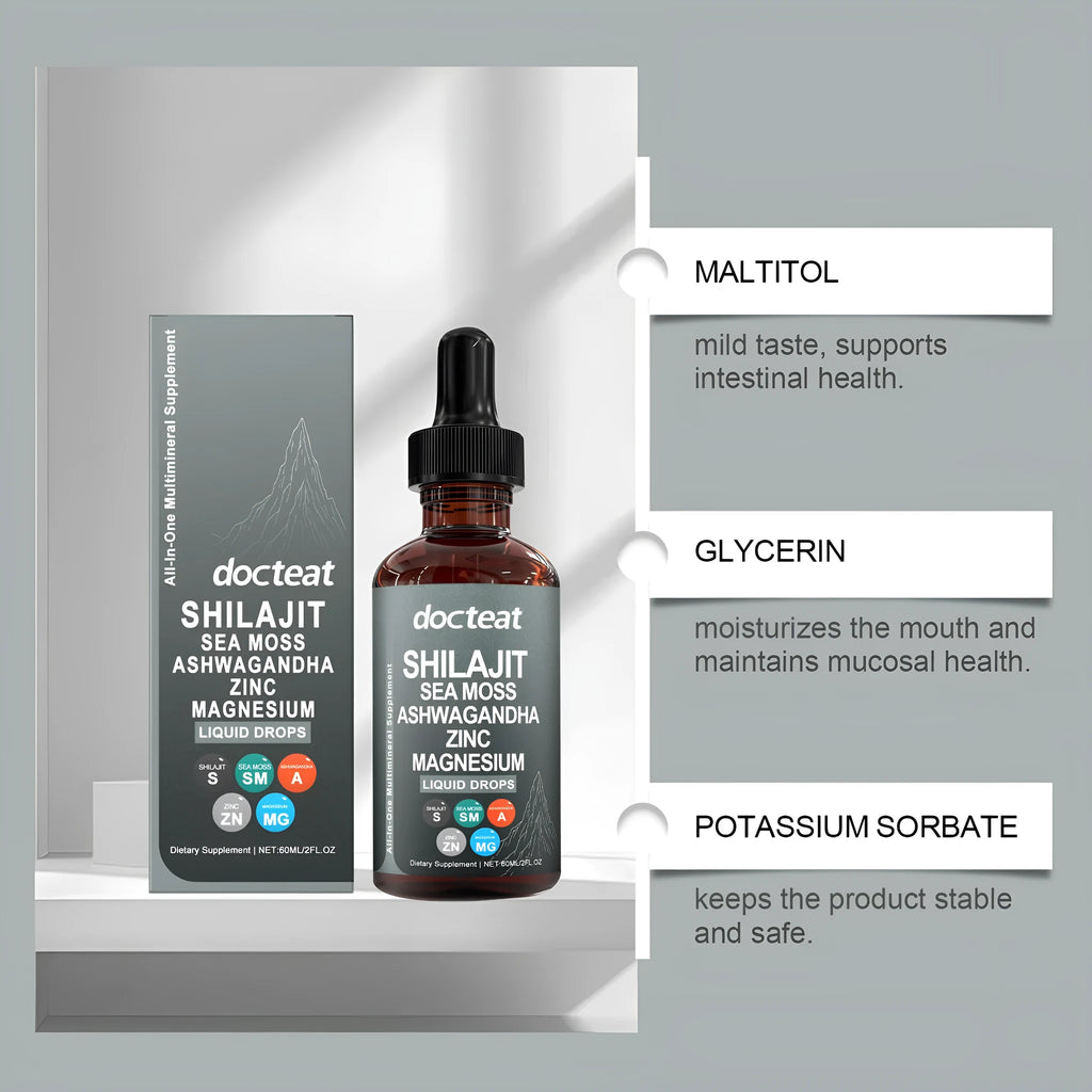 60ml intestinal balance dietary supplement bottle with droplet delivery system