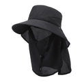 Men's adjustable fisherman bucket hat with wide brim in polyester fabric