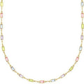 Geometric ladies' crystal necklace with alloy pendant and adjustable chain