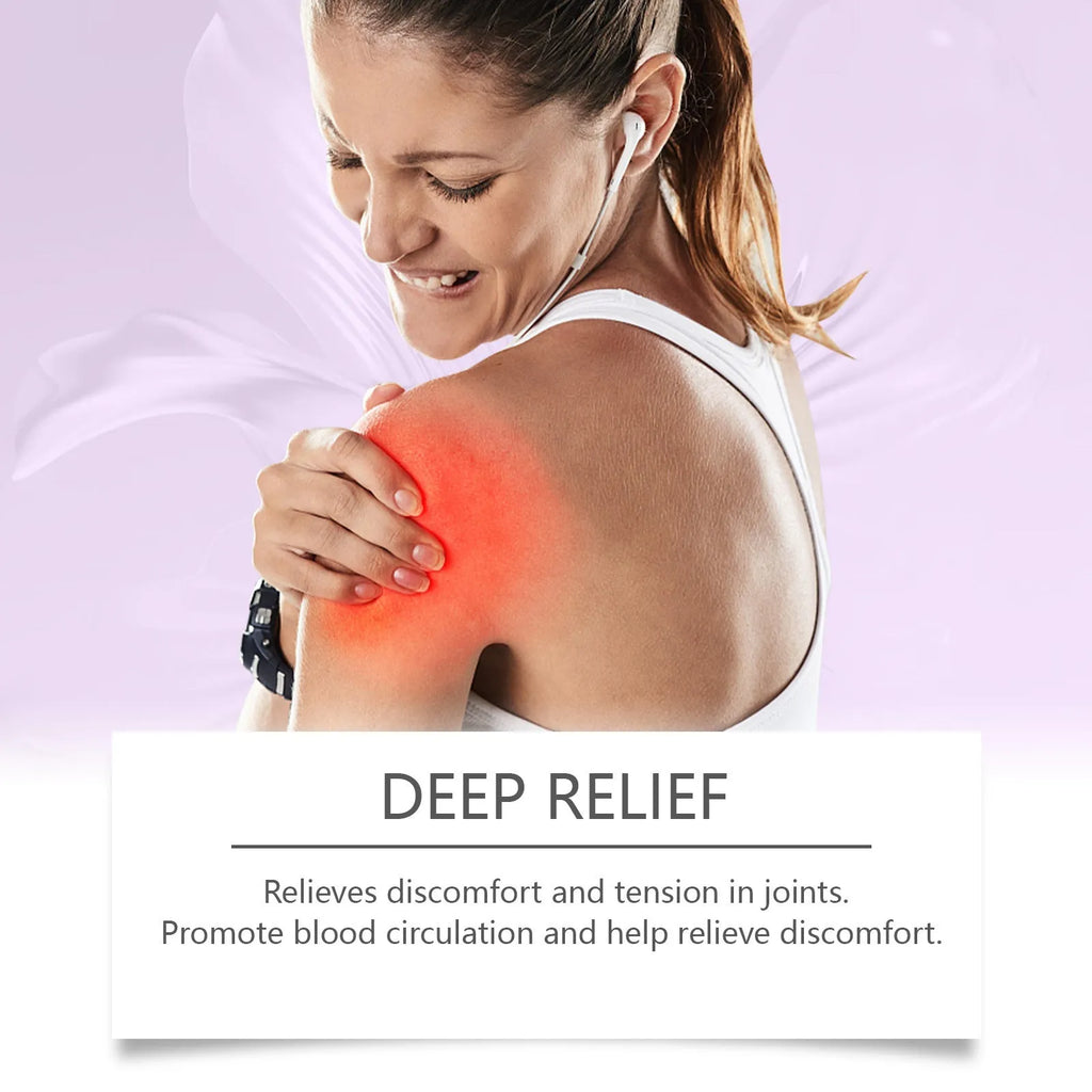 100g tube of body massage gel for joints, knees and elbows on a plain background.