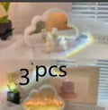 DIY tulip-shaped night lamp with LED light and decorative mirror in multiple colour options