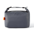 Japanese style insulated lunch bag in Oxford cloth shown in one of four colours: Army Green, Black, Grey, or Yellow.
