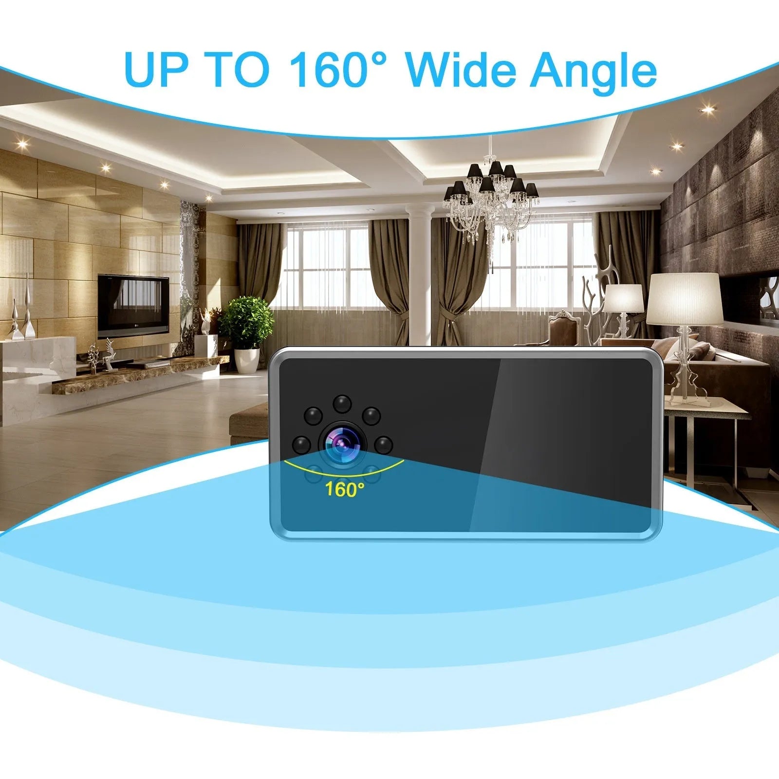 Wireless HD Z21 surveillance camera with night vision and alarm detection features