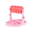 Blue interactive pet puzzle feeder toy with adjustable height for dogs and cats