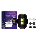 Mini magnetic USB LED car interior light with 19cm cable, rubber bands and adhesive stickers