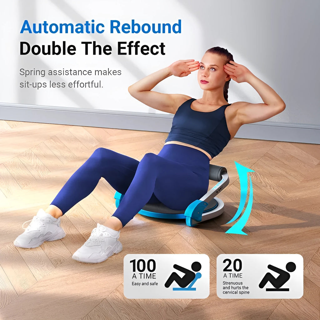 Household mini multifunctional abdominal device in sky blue or red colour for fitness and body shaping