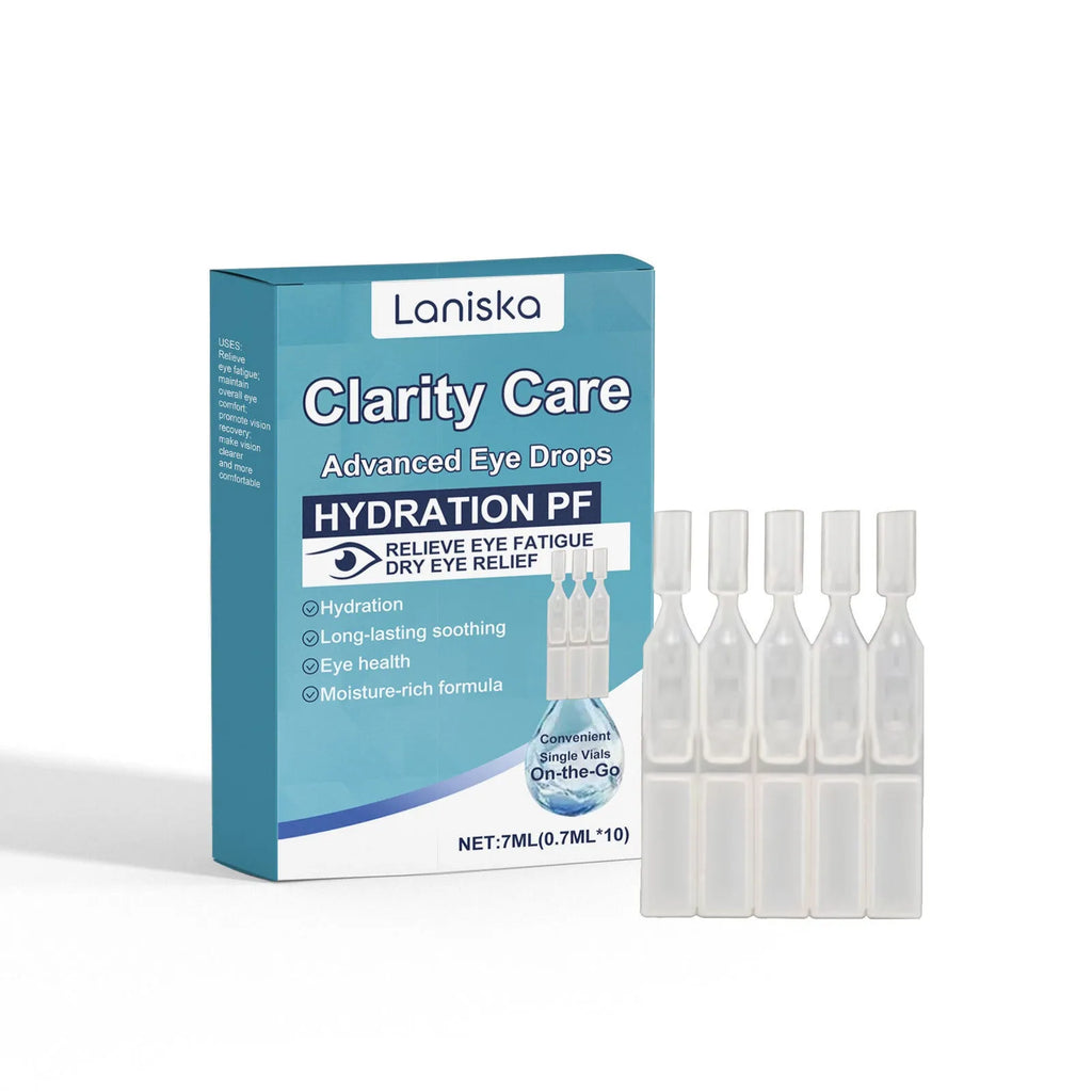 15ml bottle of moisturising eye drops with mint leaf and sodium hyaluronate for dry eyes