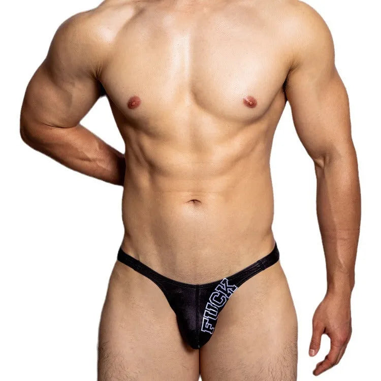 Low waist triangle shorts in black, orange and white colours with Asian sizing options