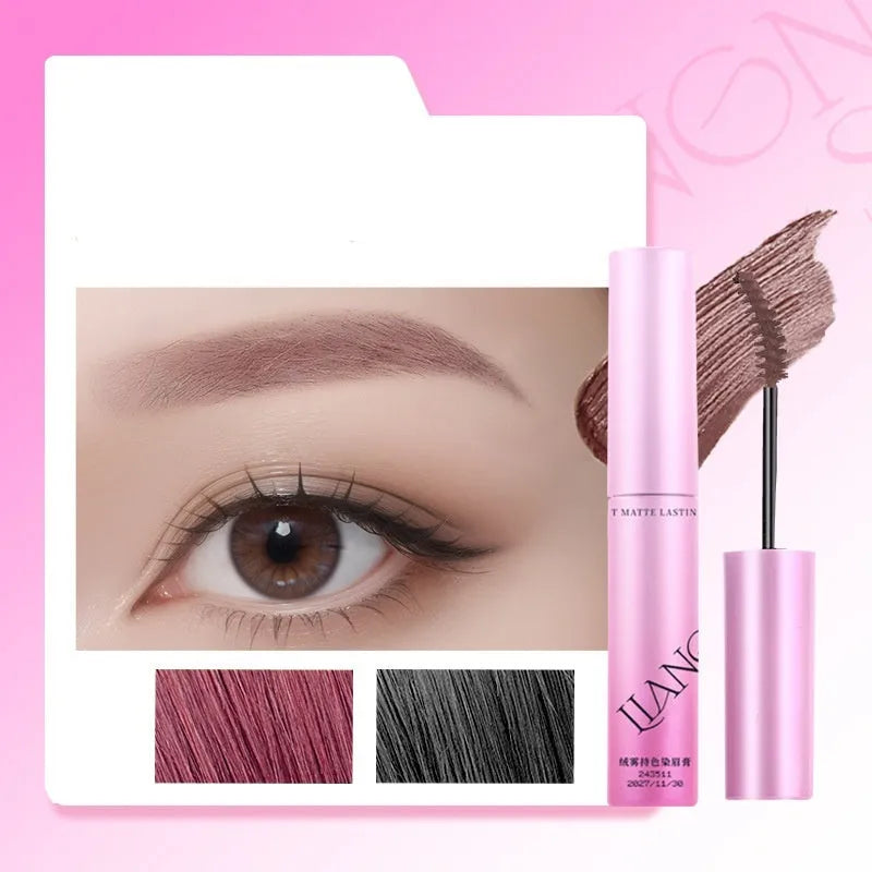 Velvet Fog eyebrow cream pot in shades of grey, brown, and black with 4.5g net content.
