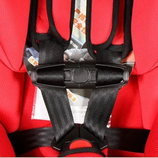 Black nylon seat belt buckle clip for child car seat harness