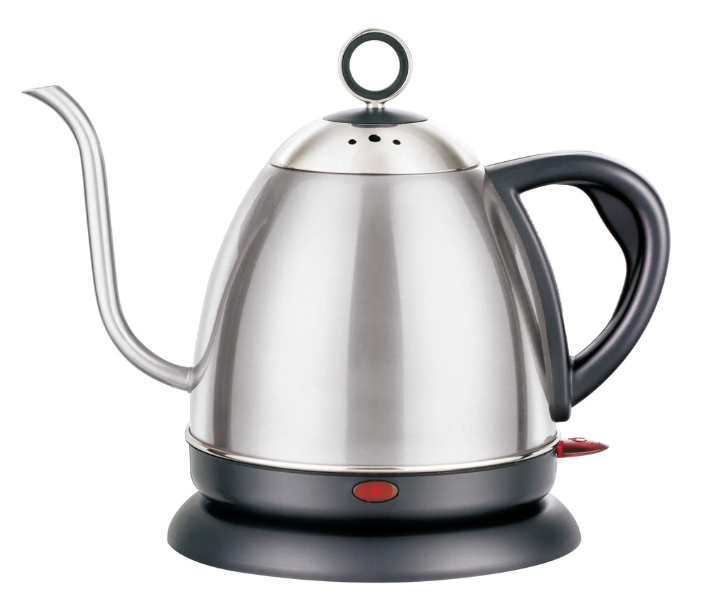 Full-automatic constant temperature stainless steel kettle in gold colour with touch controls