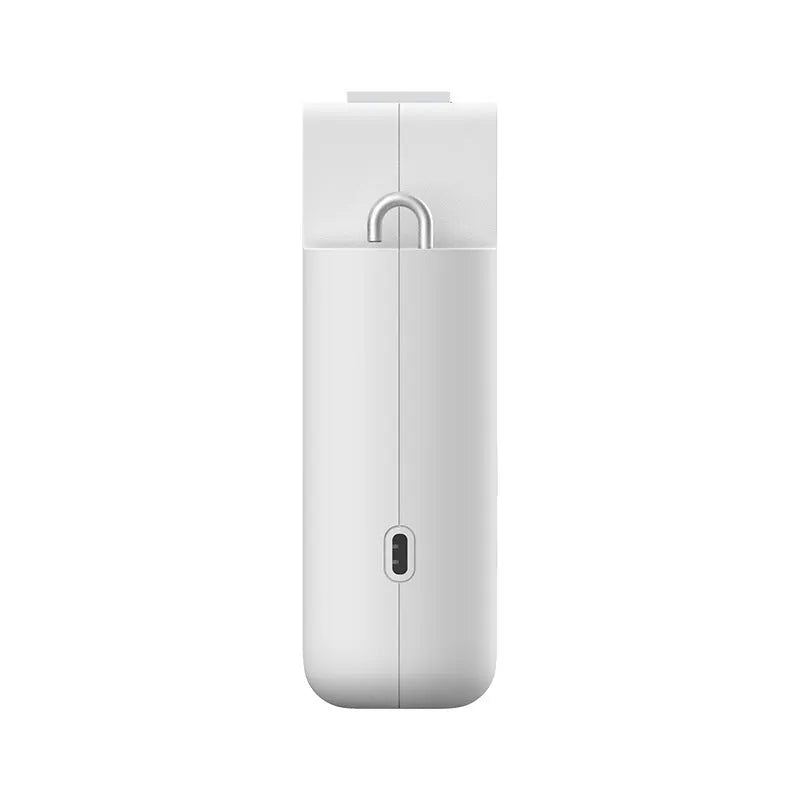 White automatic electric curtain opener motor unit with USB charging cable