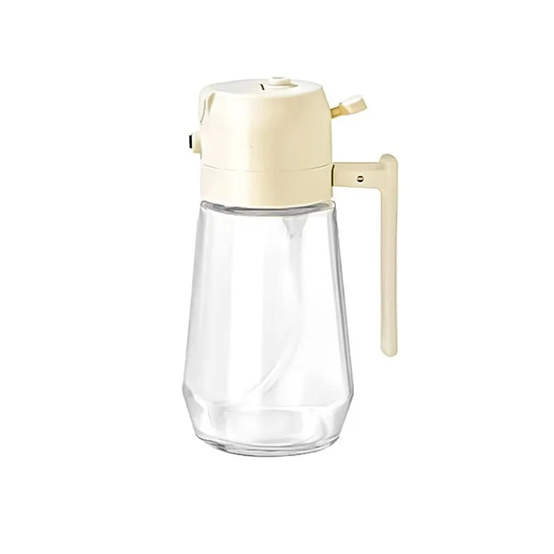 470ml glass olive oil sprayer dispenser with ergonomic handle in four colour options