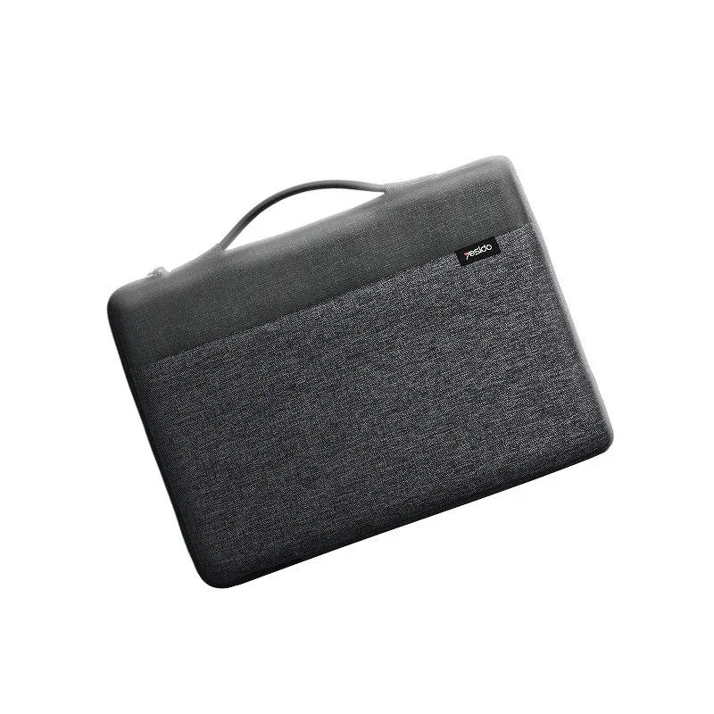 Solid colour polyester notebook computer bag liner with plush finish for 14 or 16 inch devices