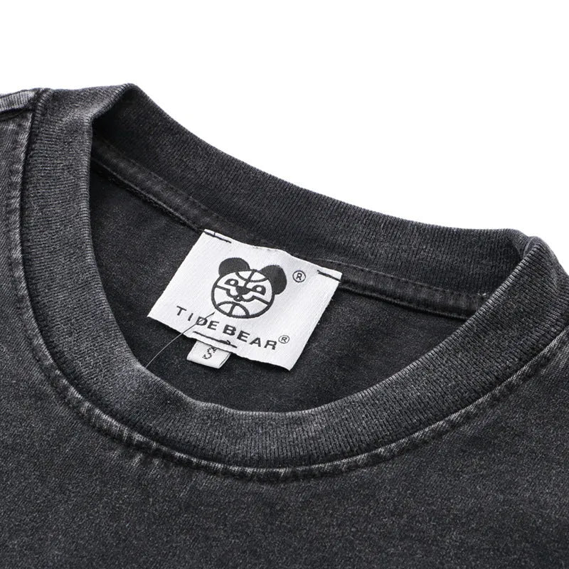 Men's direct injection graphic craft cotton t-shirt in colour XT22, front view, simple style