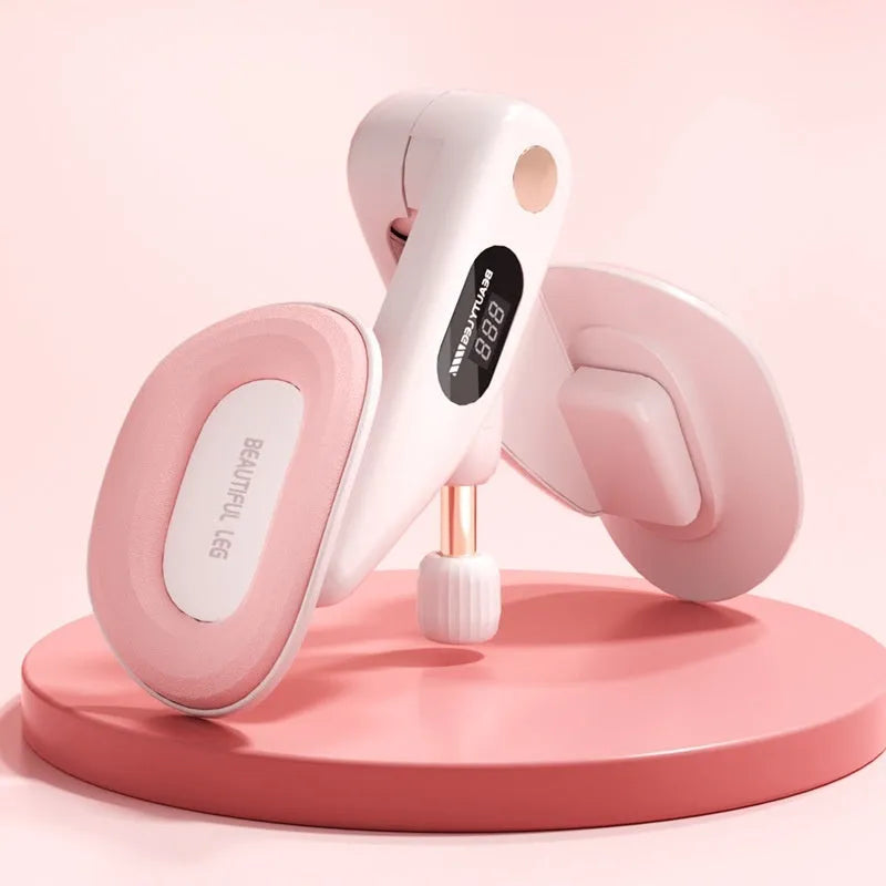 Pelvic floor muscle training device with digital counter in gray colour
