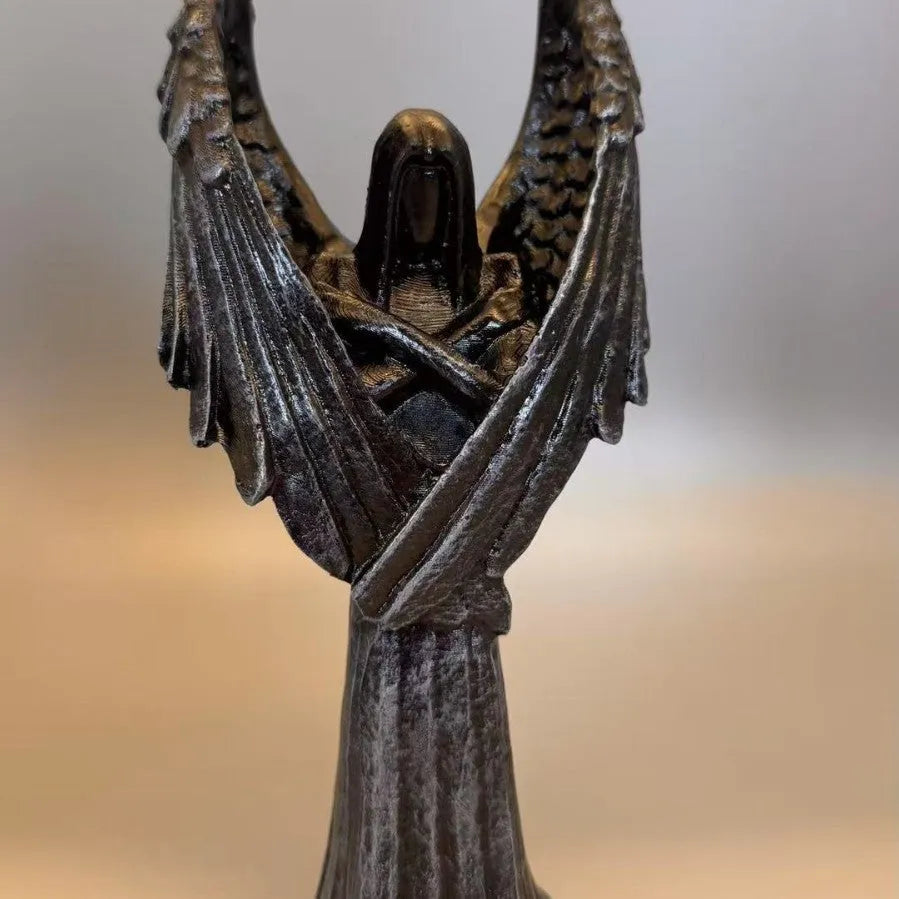 Dark Angel resin statue ornament measuring 17cm tall on a dark background.