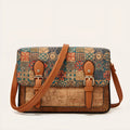 Women's one-shoulder crossbody bag in printed PU material with large capacity and single strap
