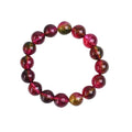 Women's watermelon crystal bracelet showing green and pink striped pattern, available in multiple sizes.