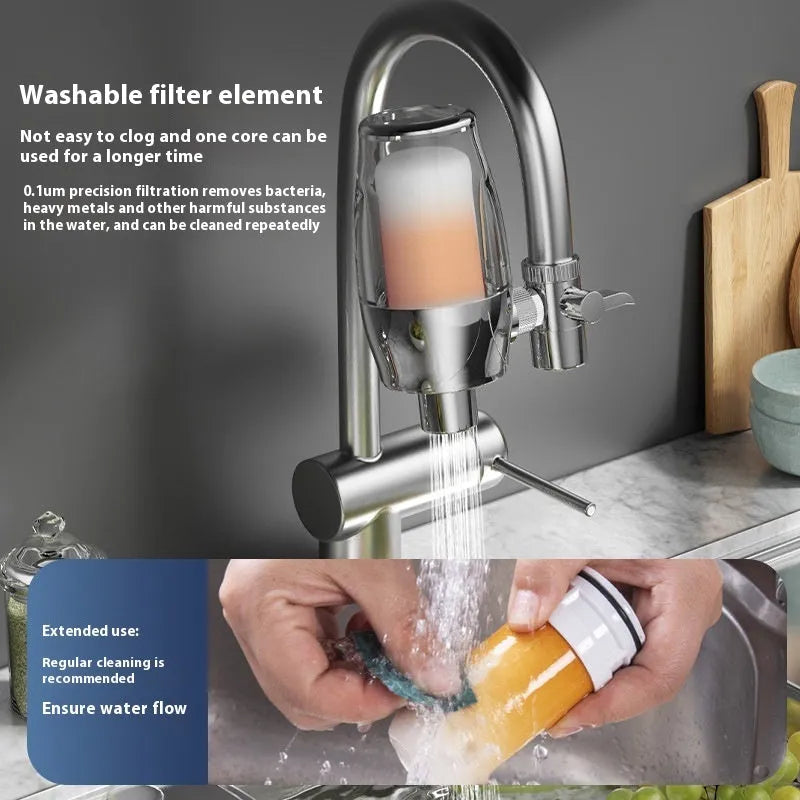 Ceramic faucet water filter cartridge for kitchen tap drinking water purification