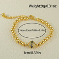 Arabic style copper bracelet with heart-shaped design and zircon stones for women