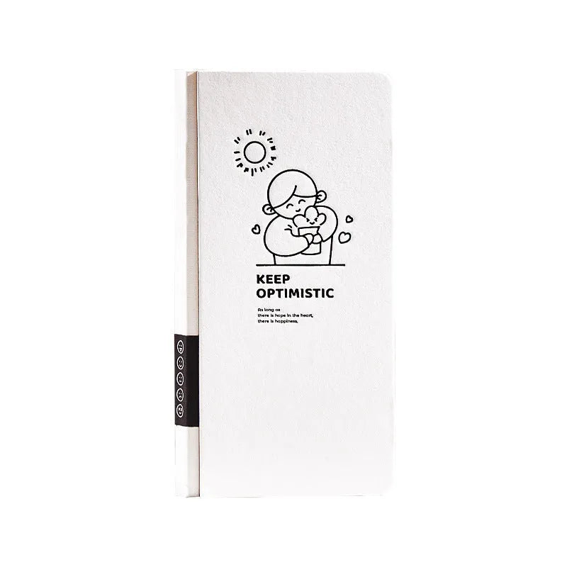 Small white plaid journal notebook with mesh pattern design on paper cover, A6 pocket size