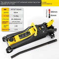 Hydraulic low-profile car jack with built-in handle for tyre changes