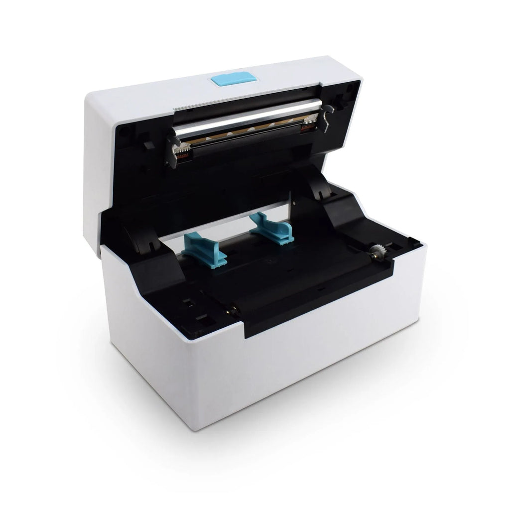 POS9220 label thermal printer with Bluetooth and USB, 100x150mm size, UK plug
